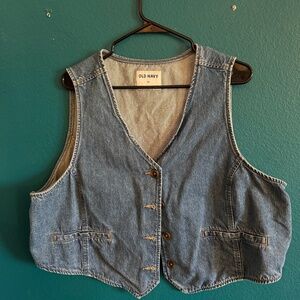 Old navy jean vest